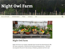 Tablet Screenshot of nightowlfarm.com